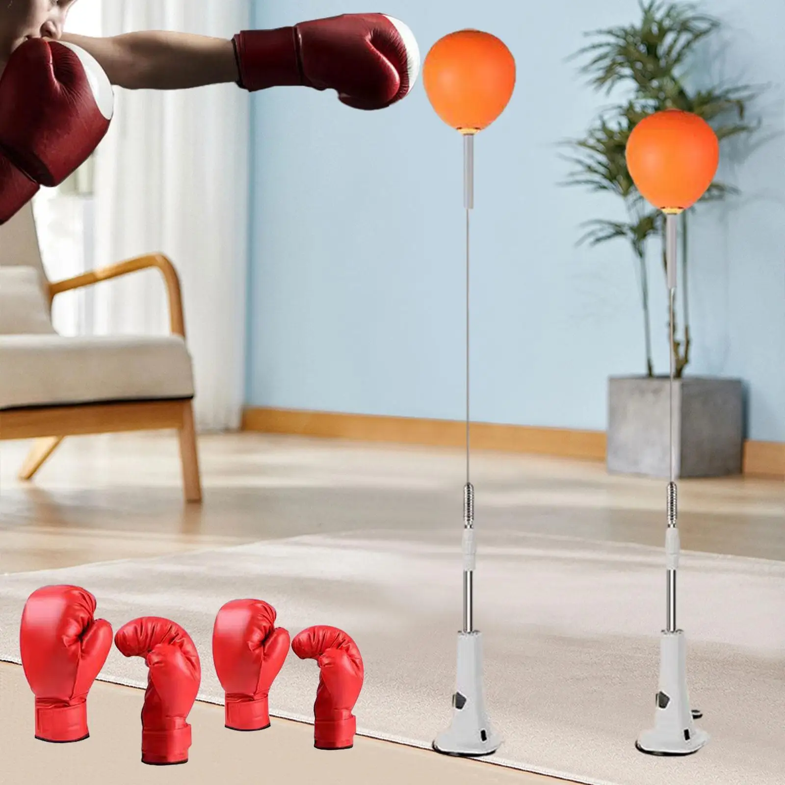 2x Boxing Reflection Ball Indoor Punching Speed Bag for Sports Kids Adults, Gear Reflection Training Equipment Box Speed Bag
2x Boxing Reflection Ball Indoor Punching Speed Bag for Sports Kids Adults, Gear Reflection Training Equipment Box Speed Bag