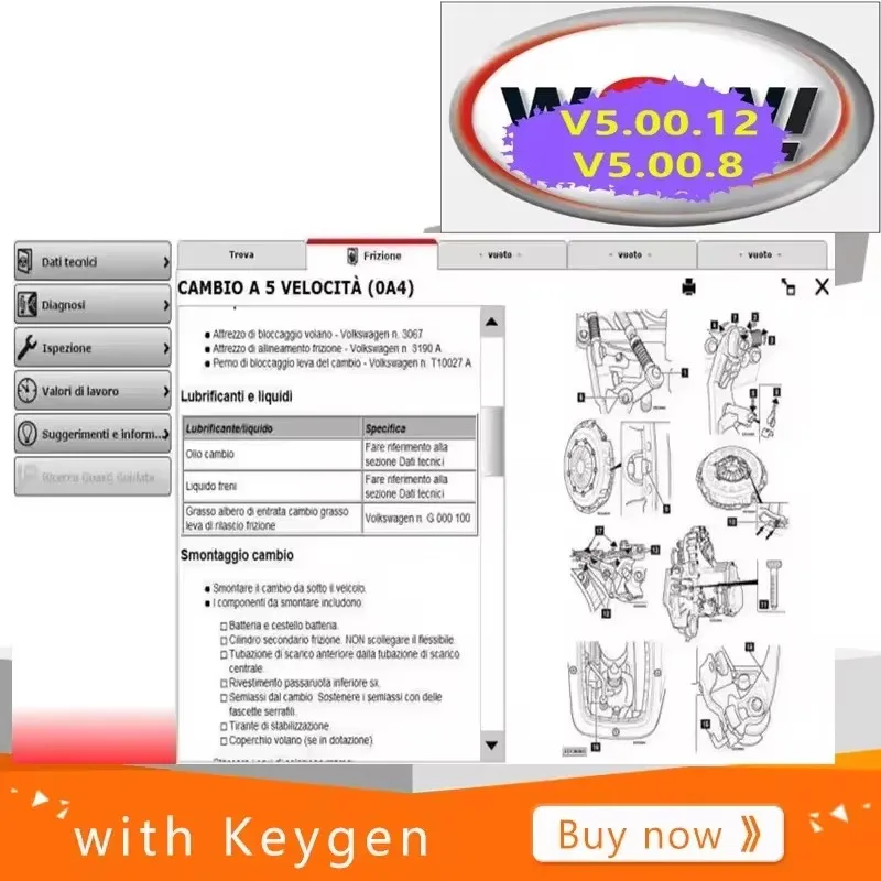 WOW!2025 V5.00.12 WOW 5.00.8 R2 TCS Multi-Diagnostic Car Software Repair Tool Hot Sale with Kengen
WOW!2025 V5.00.12 WOW 5.00.8 R2 TCS Multi-Diagnostic Car Software Repair Tool Hot Sale with Kengen