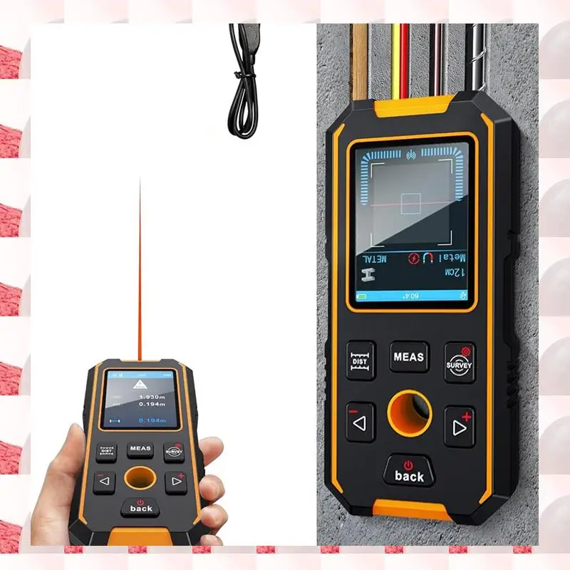 ABGN Stud Finder Настенный сканер Лазерный дальномер, Многофункциональный локатор шпилек с модернизированным интеллектуальным датчиком, дисплеем и голосом
ABGN Stud Finder Настенный сканер Лазерный дальномер, Многофункциональный локатор шпилек с модернизированным интеллектуальным датчиком, дисплеем и голосом