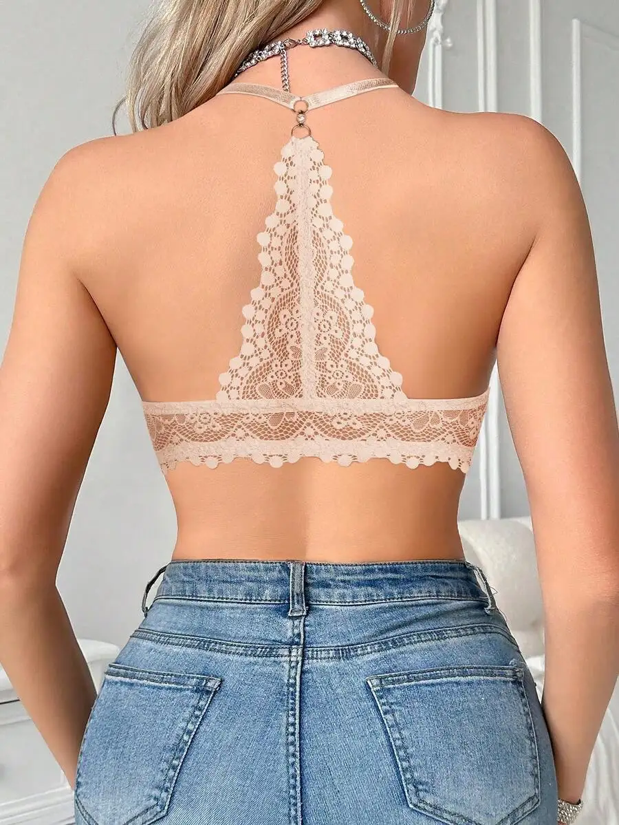 Women Lace Underwire Bra With U-Back Design Front Closure Sexy Comfortable Daily Wear
Women Lace Underwire Bra With U-Back Design Front Closure Sexy Comfortable Daily Wear