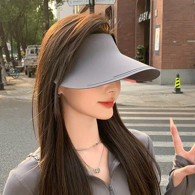Summer Seamless Ice Feeling Sunscreen Sun Hat UV Resistant Women's Empty Top Hat, Large Eave Foldable Sun Hat
Summer Seamless Ice Feeling Sunscreen Sun Hat UV Resistant Women's Empty Top Hat, Large Eave Foldable Sun Hat