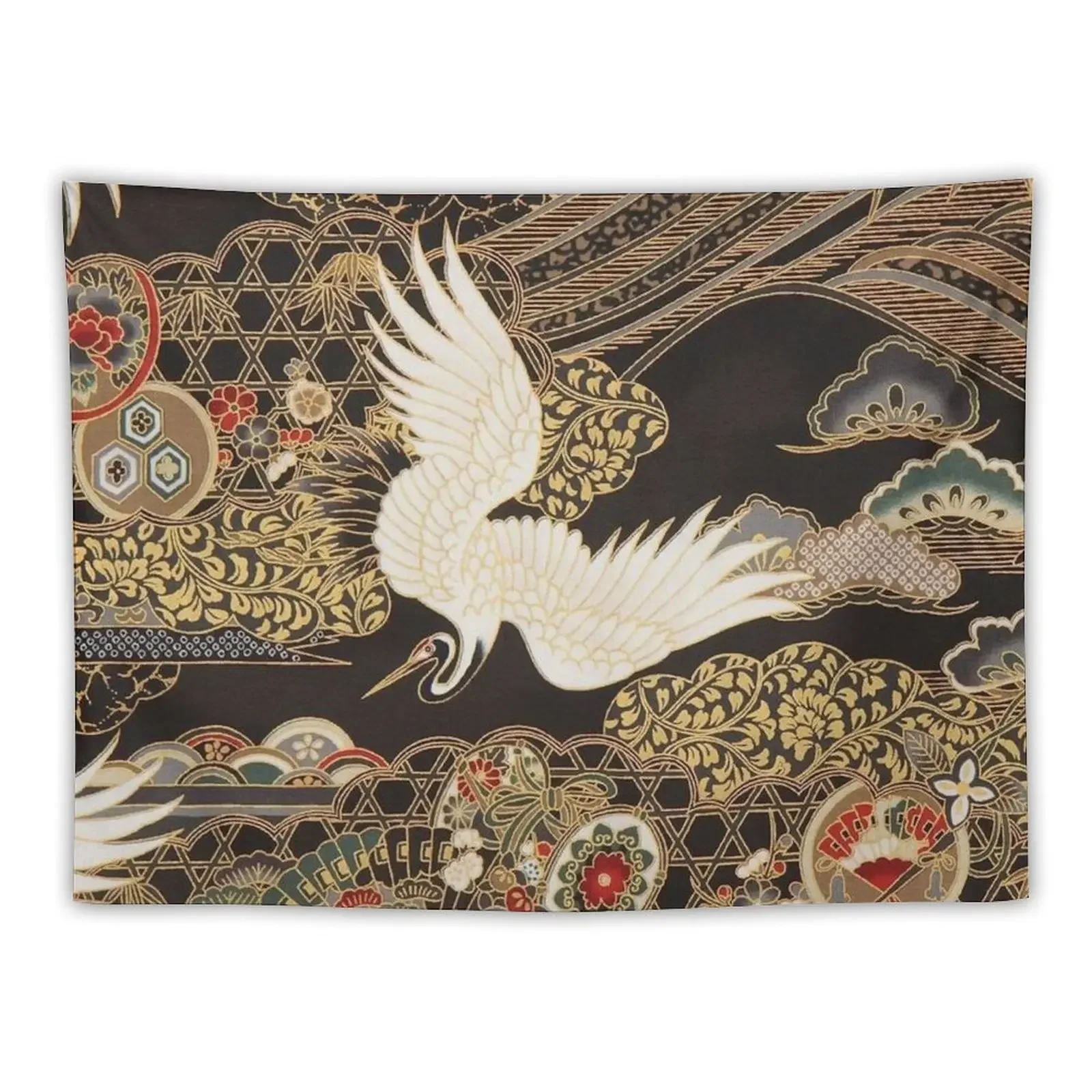 VintageJapanese Cranes Gold and Black Tapestry Wall Carpet Mushroom House Decoration Room Decor Tapestry
VintageJapanese Cranes Gold and Black Tapestry Wall Carpet Mushroom House Decoration Room Decor Tapestry
