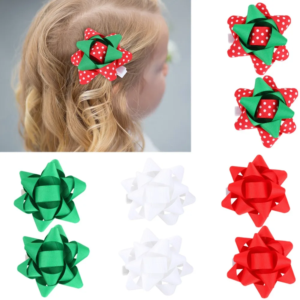 2Pcs/Set Christmas Grosgrain Ribbon Hair Clips For Baby Girls Flower Hairpins Barrettes Festival Party Hairgrip Hair Accessories
2Pcs/Set Christmas Grosgrain Ribbon Hair Clips For Baby Girls Flower Hairpins Barrettes Festival Party Hairgrip Hair Accessories