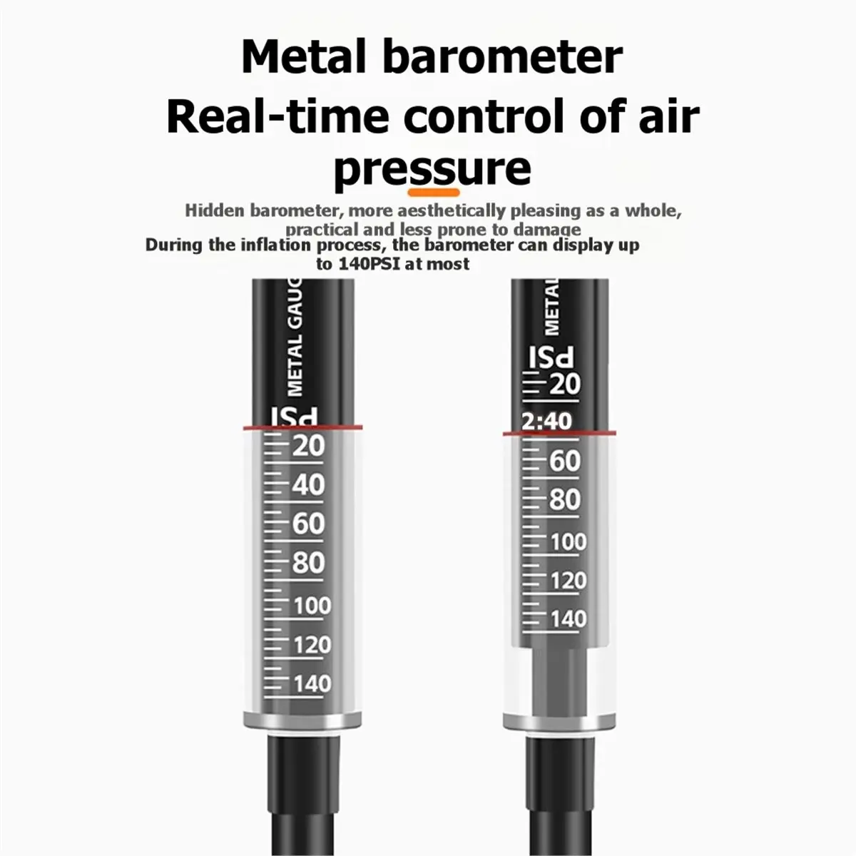 AD10 WEST BIKING 260 PSI Bicycle Tire Pump Pressure Gauge Bike Tire Inflator E-Bike Schrader/Presta Valve Floor Pump
AD10 WEST BIKING 260 PSI Bicycle Tire Pump Pressure Gauge Bike Tire Inflator E-Bike Schrader/Presta Valve Floor Pump