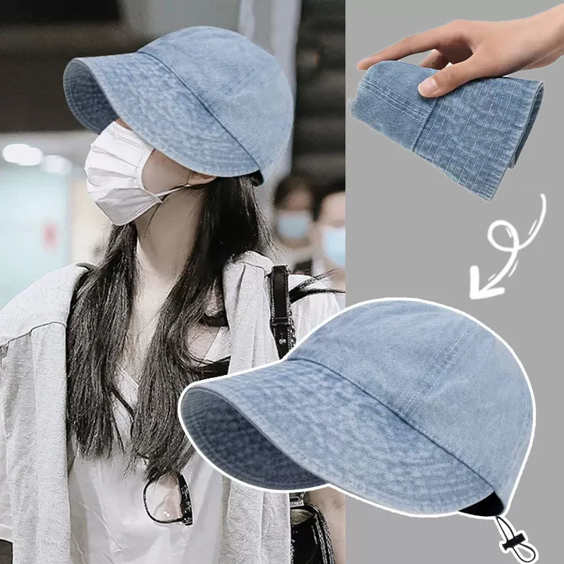 Women's Bucket Hat Panama Fashion Sun Visor Breathable Fisherman Protection Hat Ponytail Cap Summer Hats Beach Sun Hats
Women's Bucket Hat Panama Fashion Sun Visor Breathable Fisherman Protection Hat Ponytail Cap Summer Hats Beach Sun Hats