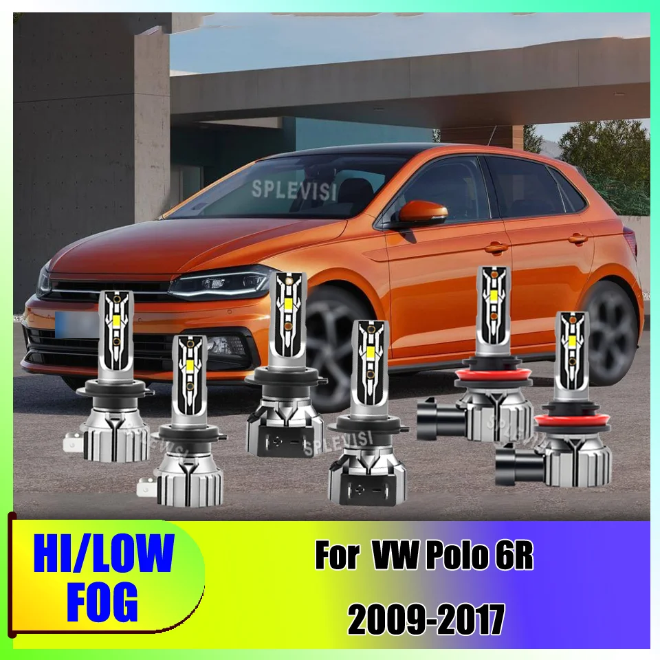 No Dark Spots Headlamps Hi Low Fog Lamp 300%Brightness H7 H7 H11 Set For VW Polo 6R 2009-2017 2010 2011 2012 2013 2014 2015 2016
No Dark Spots Headlamps Hi Low Fog Lamp 300%Brightness H7 H7 H11 Set For VW Polo 6R 2009-2017 2010 2011 2012 2013 2014 2015 2016