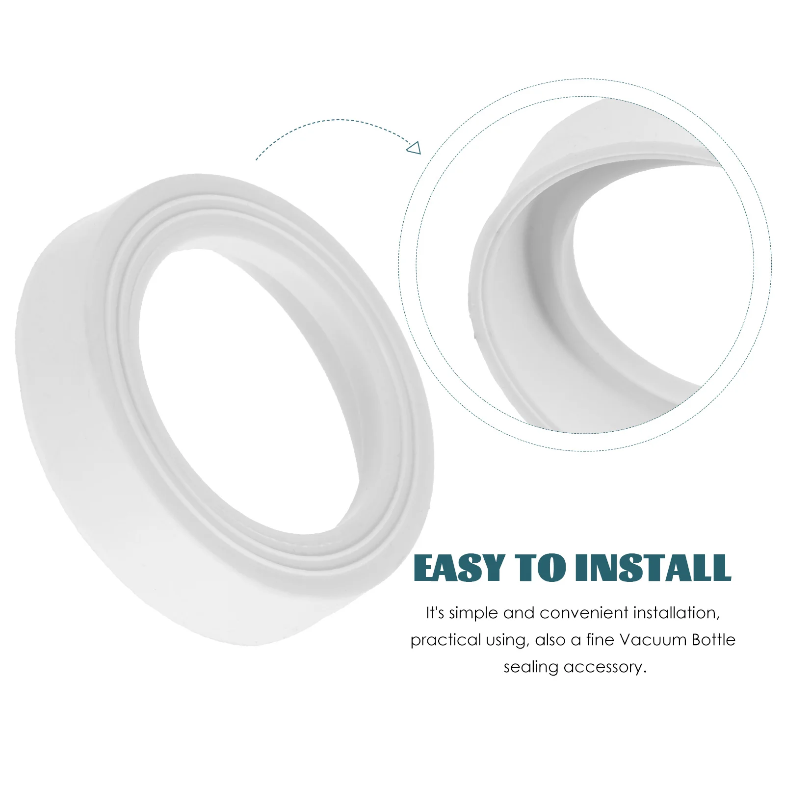 1pcs Bottle Sealing Ring Rubber Round Vacuum Flask Supplies High Elasticity Easy Install Prevent Spills Kitchen Bar
1pcs Bottle Sealing Ring Rubber Round Vacuum Flask Supplies High Elasticity Easy Install Prevent Spills Kitchen Bar