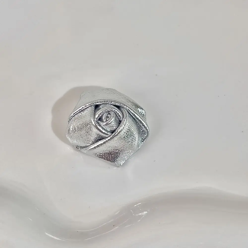 Silver Rose Shoe Ornament Hand Sewn Shoe Decoration
Silver Rose Shoe Ornament Hand Sewn Shoe Decoration