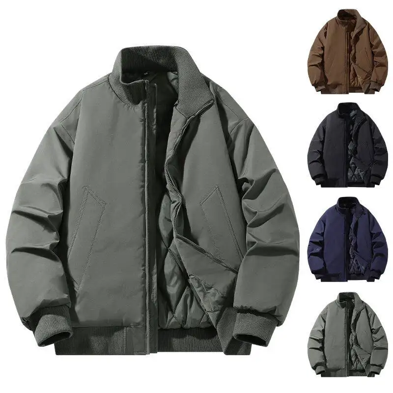 New Winter Men's Casual Stand Collar Flight Jaet Thiened Cotton Coat Warm Busin Sle Teenager Outerwear
New Winter Men's Casual Stand Collar Flight Jaet Thiened Cotton Coat Warm Busin Sle Teenager Outerwear