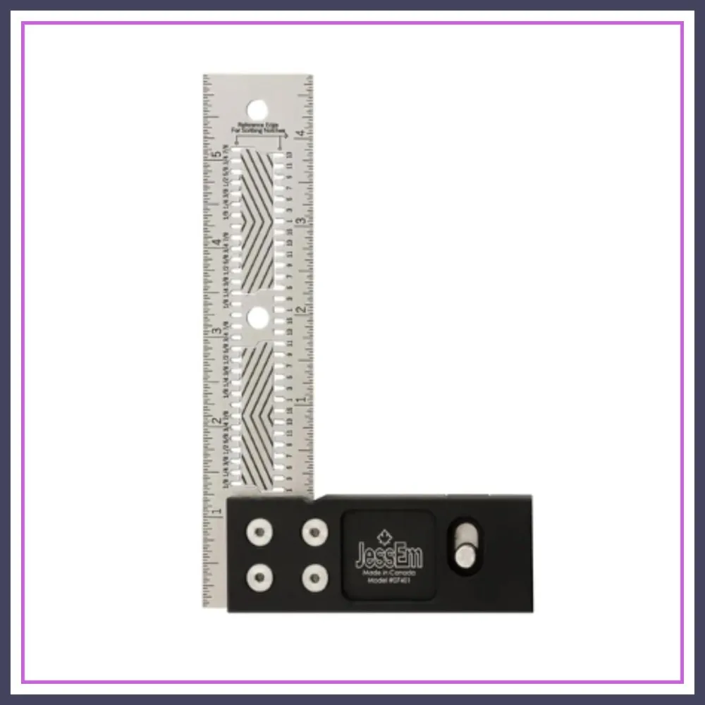 6 Inch Stainless Steel Precision Square Measuring Tool Ruler with Patented Flex Grip and Fade Resistant Markings - Imperial
6 Inch Stainless Steel Precision Square Measuring Tool Ruler with Patented Flex Grip and Fade Resistant Markings - Imperial