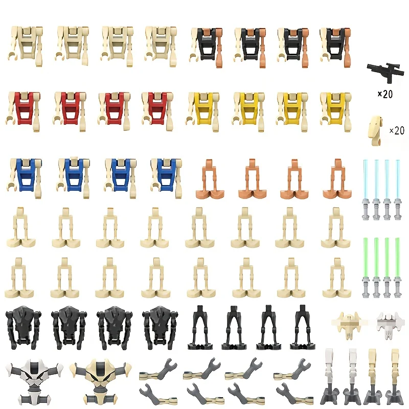 28 Droids Building Blocks Set - Articulated Minifigures | Clone Army Diorama Kit | Compatible with Lego DIY toys - Perfect Gift
28 Droids Building Blocks Set - Articulated Minifigures | Clone Army Diorama Kit | Compatible with Lego DIY toys - Perfect Gift
