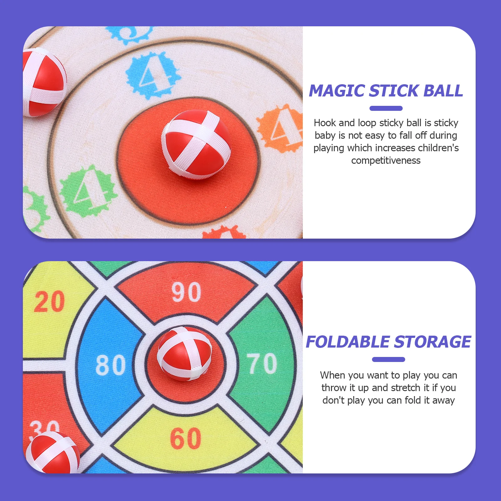 2Sets Portable Dart Board Sticky Ball Throwing Game Parent Child Interactive Set Lightweight Educational Fun Gift for Kids
2Sets Portable Dart Board Sticky Ball Throwing Game Parent Child Interactive Set Lightweight Educational Fun Gift for Kids
