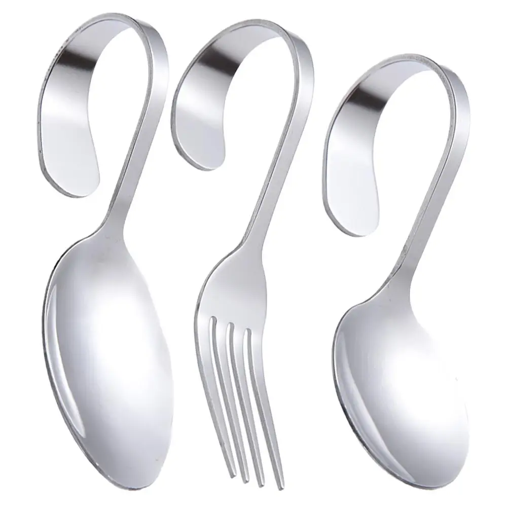 3 Pcs Seafood Spoon Fork Set Curved Handle Stainless Steel Kitchen Dinner Utensils SilverwareSpoonsForks Small Heavy Duty
3 Pcs Seafood Spoon Fork Set Curved Handle Stainless Steel Kitchen Dinner Utensils SilverwareSpoonsForks Small Heavy Duty