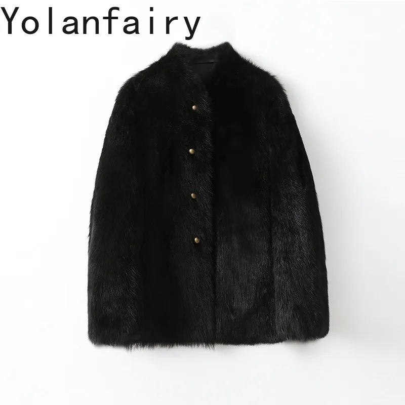 YOLANFAIRY Real Lamb Fur Coat Women Winter Elegang Mid-length Natural Sheep Shearling Jacket Stand Collar Korean Fur Coats Woman
YOLANFAIRY Real Lamb Fur Coat Women Winter Elegang Mid-length Natural Sheep Shearling Jacket Stand Collar Korean Fur Coats Woman