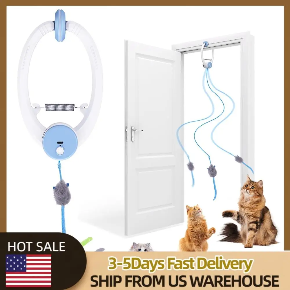Автоматическая выдвижная игрушка для кошек и котят, подвесная на дверь, для самостоятельной игры и тренировок
Автоматическая выдвижная игрушка для кошек и котят, подвесная на дверь, для самостоятельной игры и тренировок