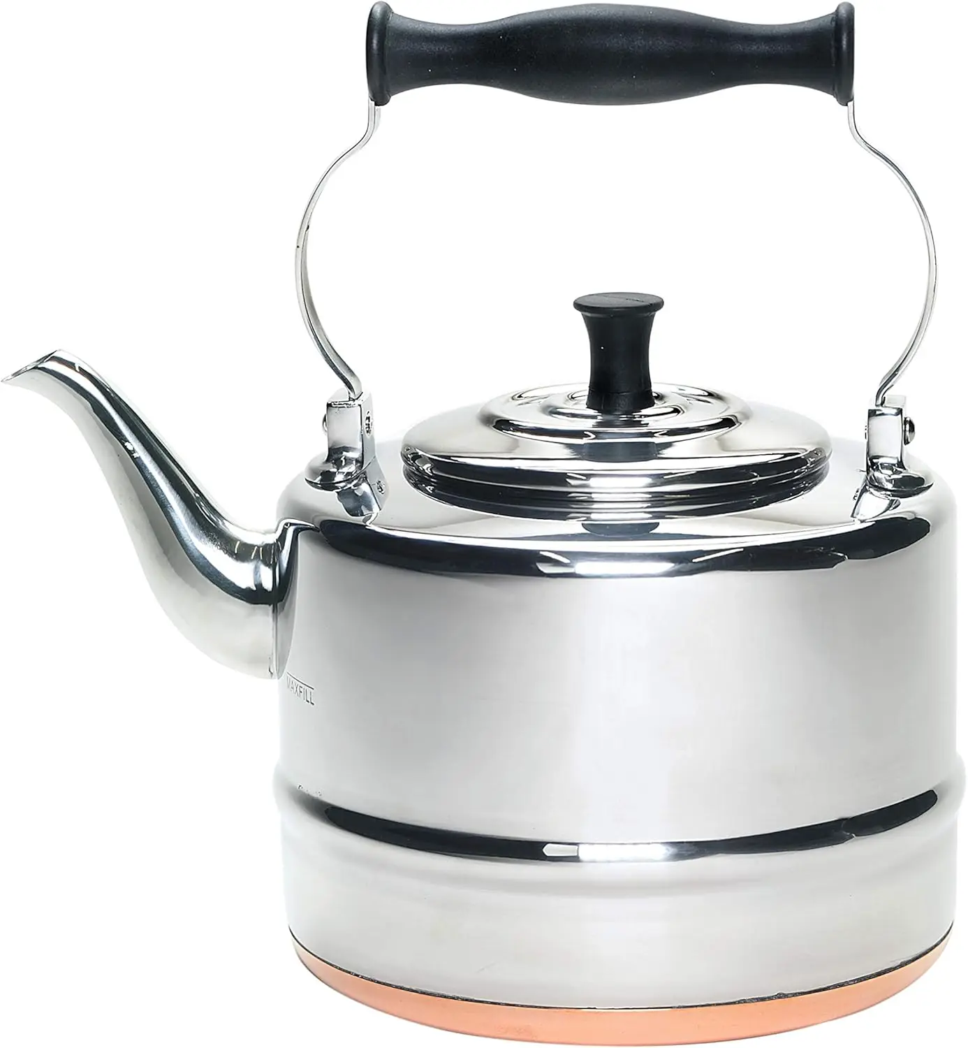 Gooseneck Teapot, 2-Quart, Stainless Steel with Copper Base for Quick Heating
Gooseneck Teapot, 2-Quart, Stainless Steel with Copper Base for Quick Heating