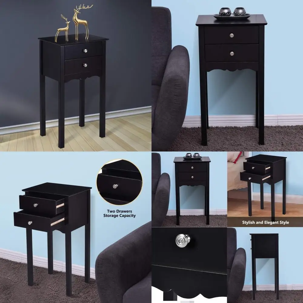 Wooden Nightstand with Storage Cabinet and Drawer, Side Table Accent Table for Bedroom, Living Room, Hallway
Wooden Nightstand with Storage Cabinet and Drawer, Side Table Accent Table for Bedroom, Living Room, Hallway