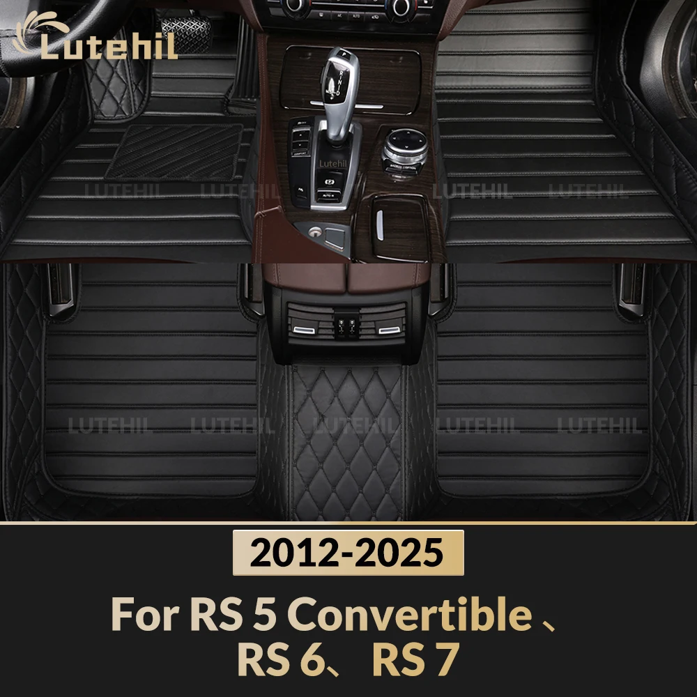 Автомобильные коврики для Audi RS 5 Convertible, RS 6, RS 7 2012-2025: всепогодные, из коврового материала, для защиты салона, аксессуары
Автомобильные коврики для Audi RS 5 Convertible, RS 6, RS 7 2012-2025: всепогодные, из коврового материала, для защиты салона, аксессуары