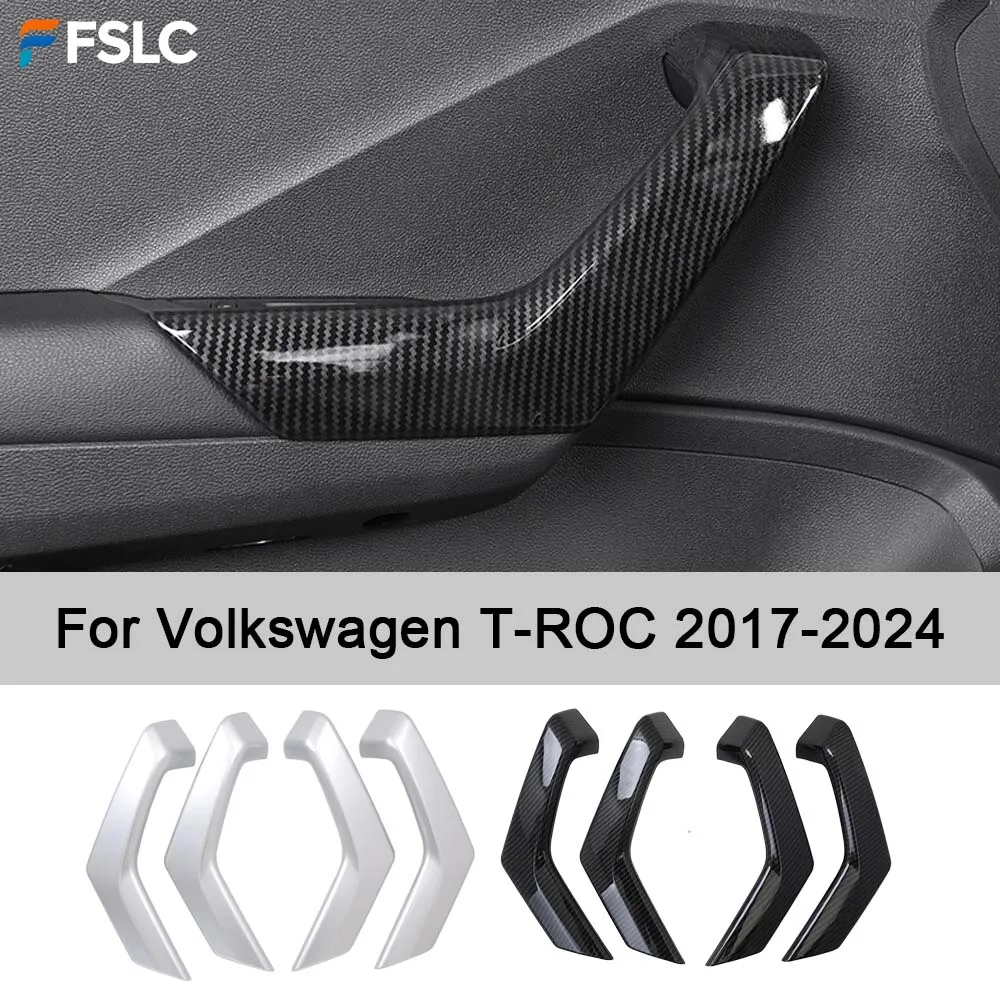 For Volkswagen T-ROC TROC 2017-2024, Carbon Fiber Inner Door Armrest Handle Cover, Car Interior Decor Trim Accessories
For Volkswagen T-ROC TROC 2017-2024, Carbon Fiber Inner Door Armrest Handle Cover, Car Interior Decor Trim Accessories