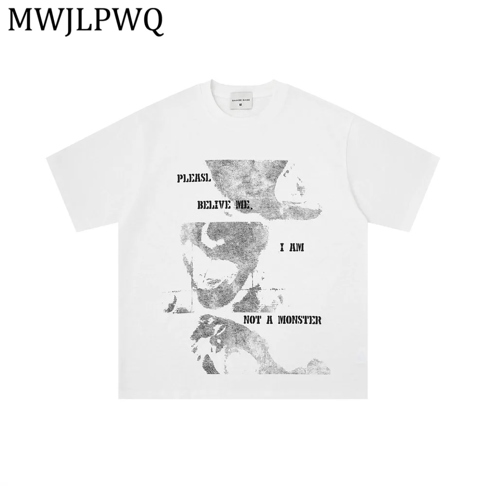 MWJLPWQ Abstract Pattern Printed Short-Sleeve T-Shirt For Men Summer Style Ins American Street Loose Casual Round-Neck Tee 15177
MWJLPWQ Abstract Pattern Printed Short-Sleeve T-Shirt For Men Summer Style Ins American Street Loose Casual Round-Neck Tee 15177