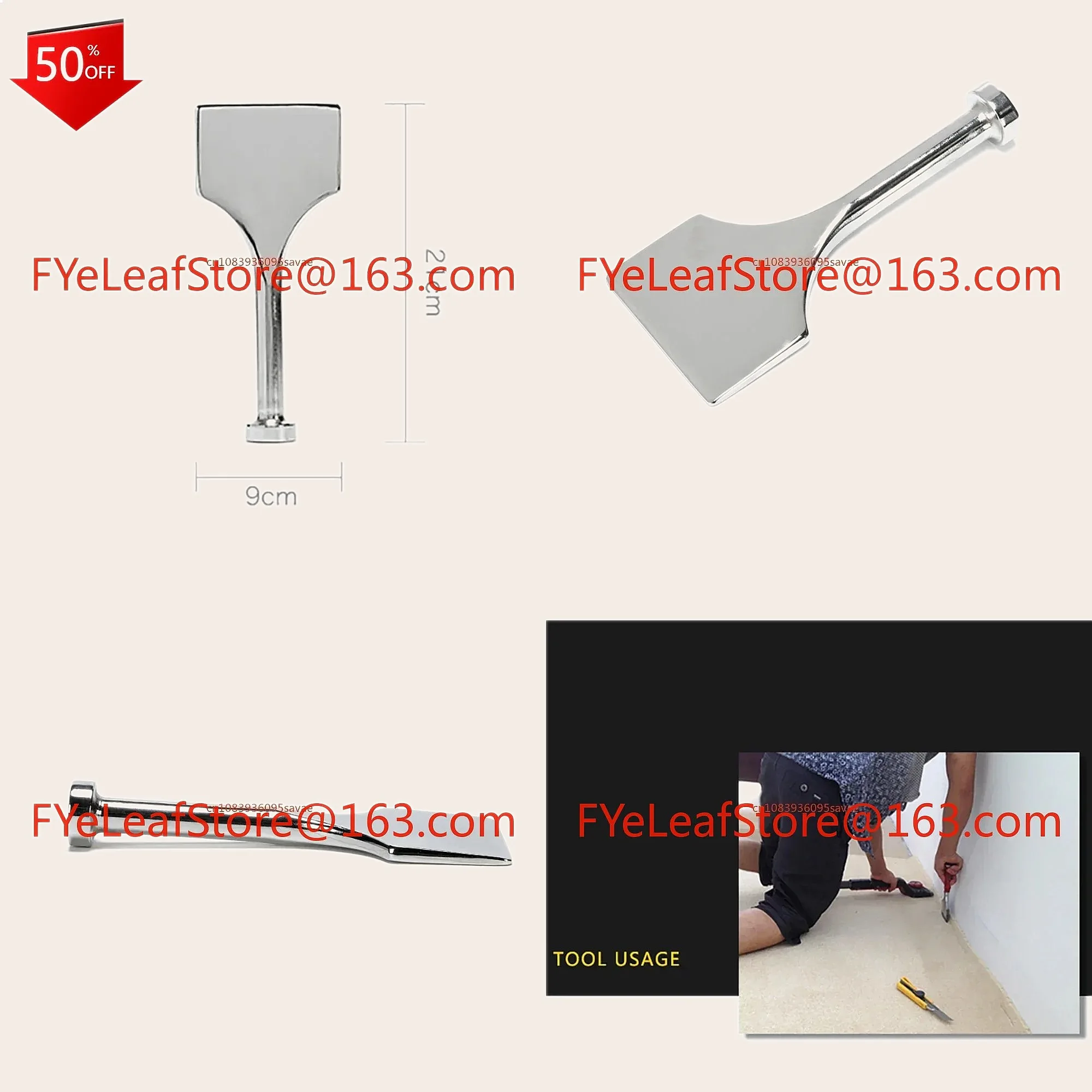 Stainless Steel Shovel Chisel Carpet Install Tool Flooring Kit Professional
Stainless Steel Shovel Chisel Carpet Install Tool Flooring Kit Professional