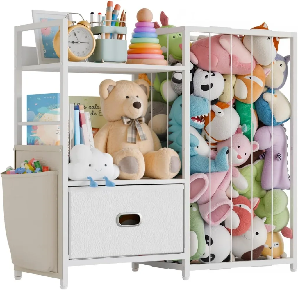 Metal Stuffed Animal Storage Toy Organizer - Kids Toy Storage Organizer with Toy Box, Stuffed Animal Zoo Storage with Bins
Metal Stuffed Animal Storage Toy Organizer - Kids Toy Storage Organizer with Toy Box, Stuffed Animal Zoo Storage with Bins