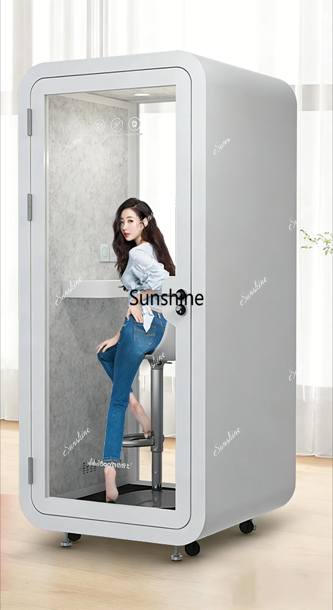 Mobile soundproof room Phone booth Office meeting silent compartment
Mobile soundproof room Phone booth Office meeting silent compartment