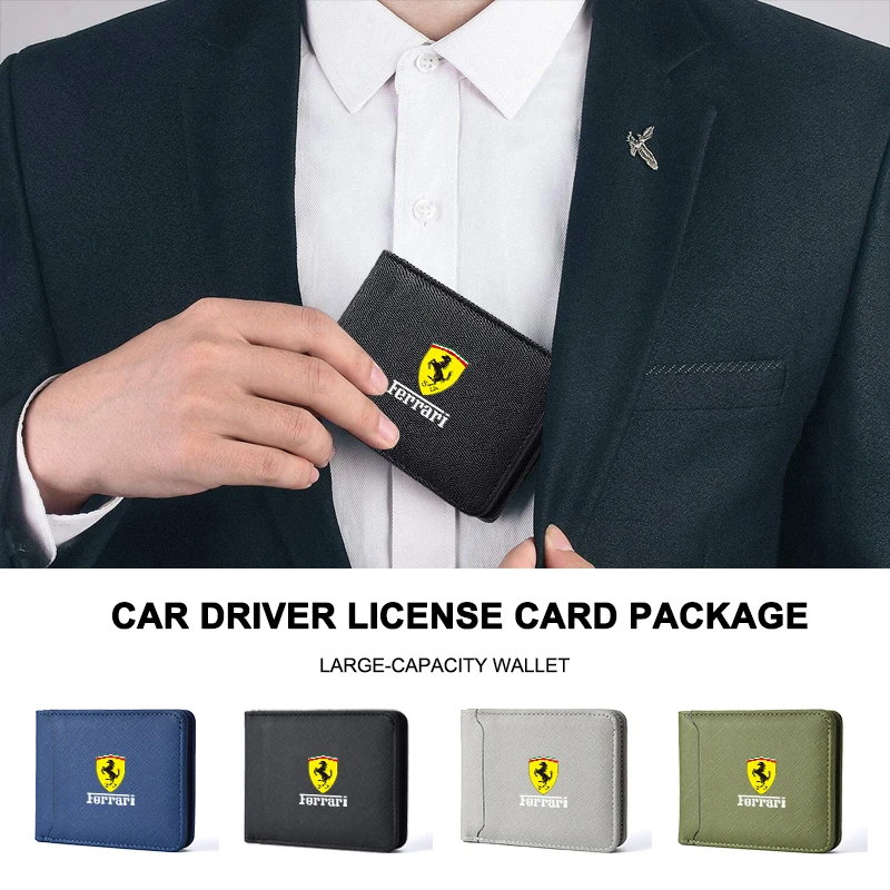 Leather Large Capacity Wallet Car logo Credit Card Bag For Ferrari 296 GTB GTS Purosangue Roma Spider 12Cilindri 849 Testarossa
Leather Large Capacity Wallet Car logo Credit Card Bag For Ferrari 296 GTB GTS Purosangue Roma Spider 12Cilindri 849 Testarossa