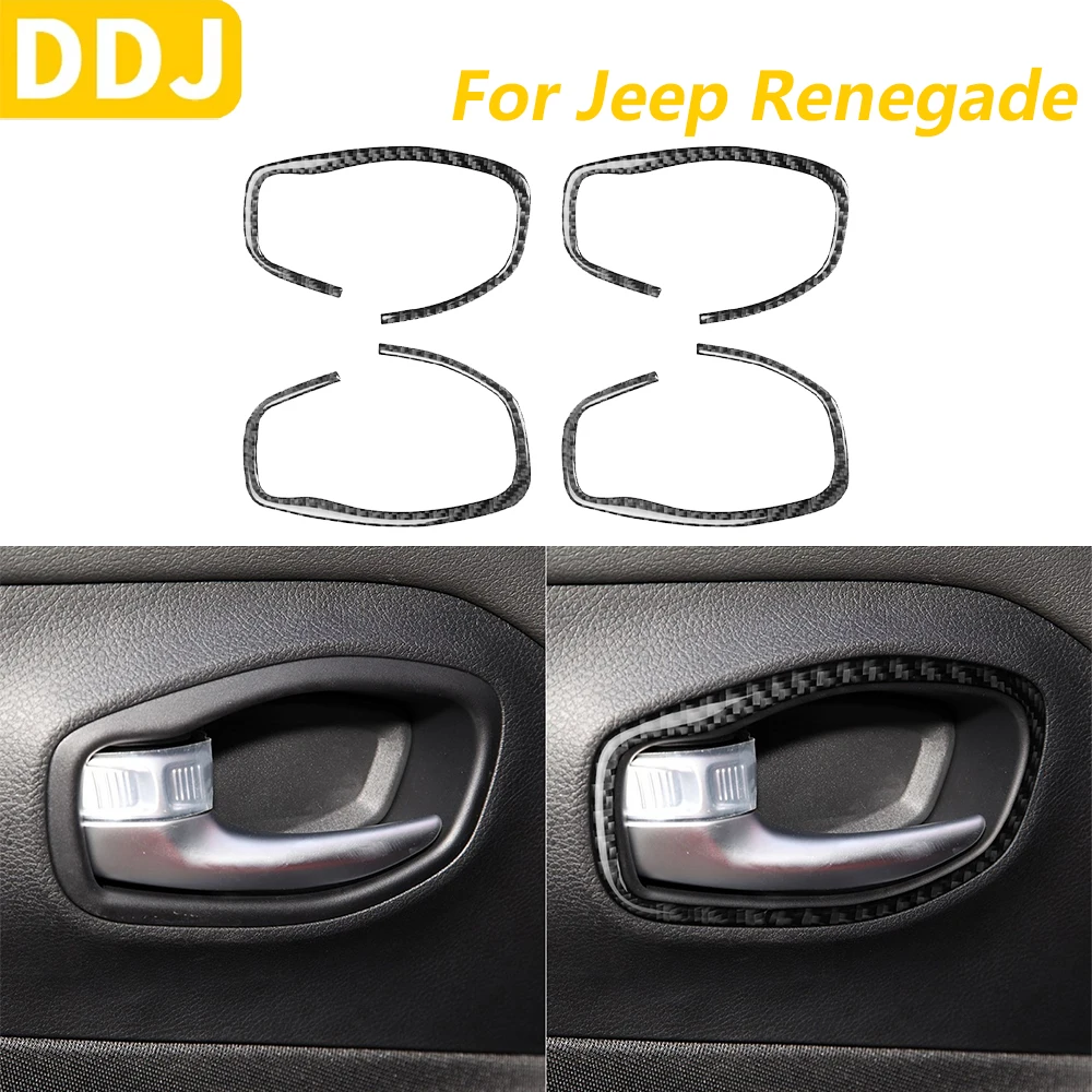 For Jeep Renegade 2014-2023 Carbon Fiber Front Rear Door Handle Switch Frame Panel Cover Trim Car Accessories Decoration Sticker
For Jeep Renegade 2014-2023 Carbon Fiber Front Rear Door Handle Switch Frame Panel Cover Trim Car Accessories Decoration Sticker