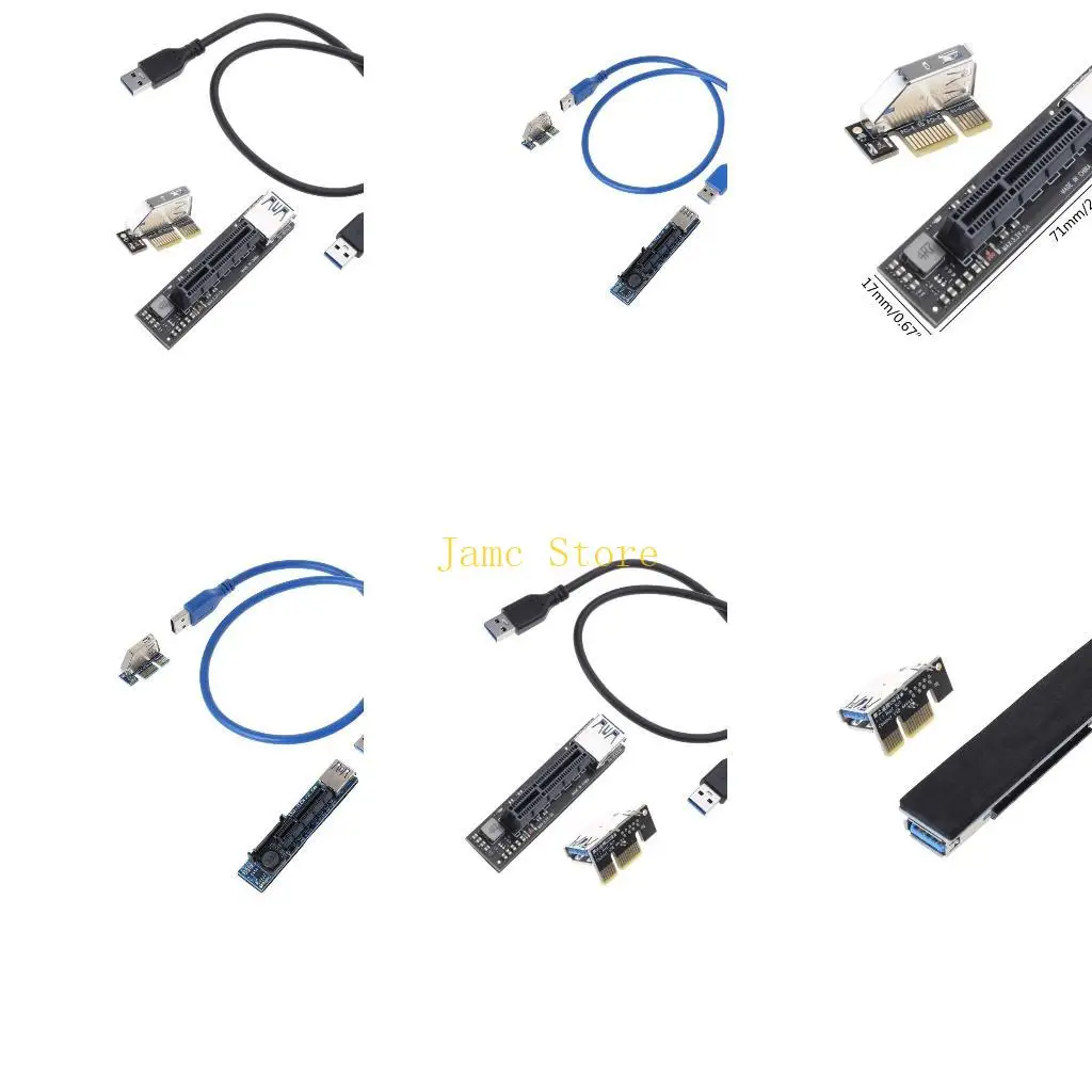 LX0B SataPCI-E Riser Profesional for Express 1X to 4X Extensor PCI E USB3.0 Extender Riser Card with Cable for Mining
LX0B SataPCI-E Riser Profesional for Express 1X to 4X Extensor PCI E USB3.0 Extender Riser Card with Cable for Mining