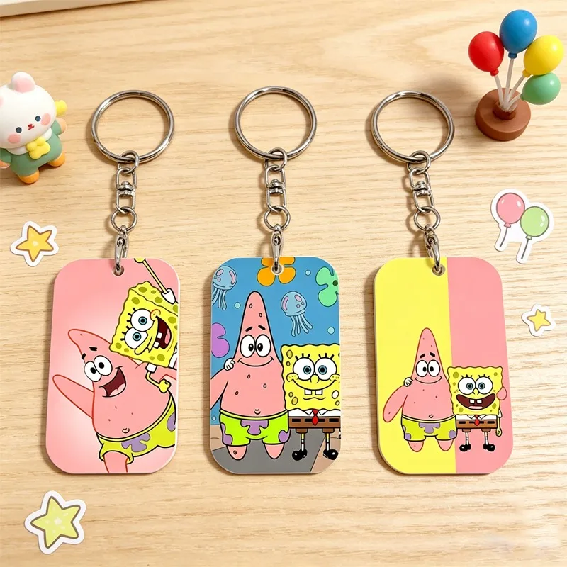 SpongeBob SquarePants Kawaii Keychains Cute Bags Decorations Keyring Cartoon and Anime Character Derivative Keychain Party Gifts
SpongeBob SquarePants Kawaii Keychains Cute Bags Decorations Keyring Cartoon and Anime Character Derivative Keychain Party Gifts