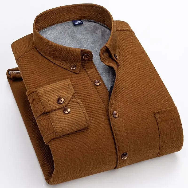Зимняя Вельветовая утепленная мужская теплая рубашка из плотного бархата для мужчин среднего и пожилого возраста в стиле ретро однотонная одежда с защитой от холода для папы
Зимняя Вельветовая утепленная мужская теплая рубашка из плотного бархата для мужчин среднего и пожилого возраста в стиле ретро однотонная одежда с защитой от холода для папы