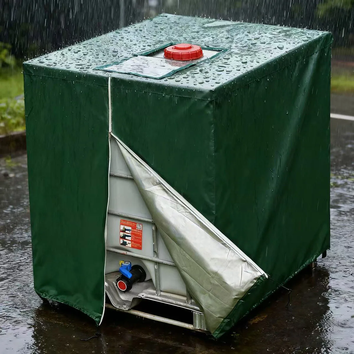 IBC Handbag Cover ZIP Outdoor 1000 Liter Water Tank Cover Sun Protection UV Resistant Garden Shade
IBC Handbag Cover ZIP Outdoor 1000 Liter Water Tank Cover Sun Protection UV Resistant Garden Shade