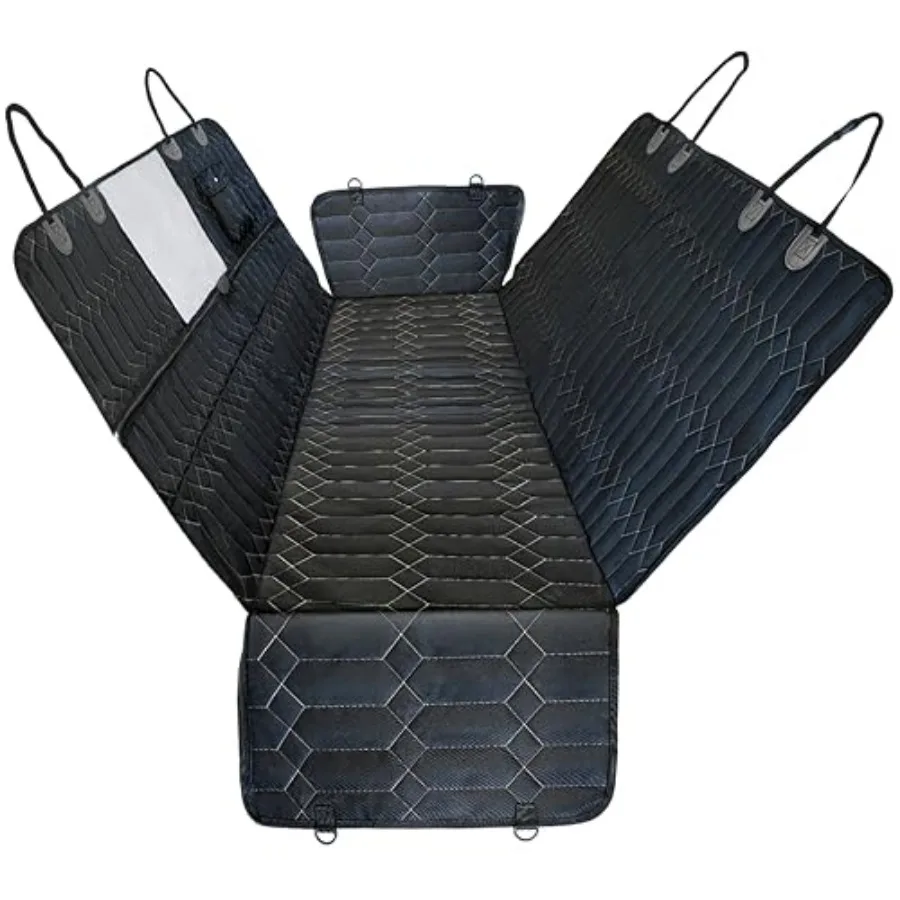 Dog Car Seat Cover. 6-in-1 Dog Hammock for Cars, Trucks and SUVs. Seat Cover for Back Seat with Mesh Window. Waterproof and Non
Dog Car Seat Cover. 6-in-1 Dog Hammock for Cars, Trucks and SUVs. Seat Cover for Back Seat with Mesh Window. Waterproof and Non