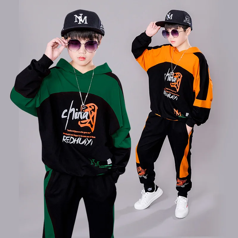 Boys Clothing Sets Spring Autumn Color Matching Hooded Children's Two-piece Sportswear Casual School Children Clothes Tracksuit
Boys Clothing Sets Spring Autumn Color Matching Hooded Children's Two-piece Sportswear Casual School Children Clothes Tracksuit