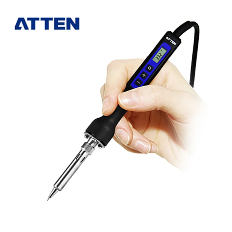 Профессиональный паяльник ATTEN с регулятором, 150 Вт, GT-2150D, регулируемая температура, ЖК-дисплей, оловянное жало, набор инструментов
Профессиональный паяльник ATTEN с регулятором, 150 Вт, GT-2150D, регулируемая температура, ЖК-дисплей, оловянное жало, набор инструментов