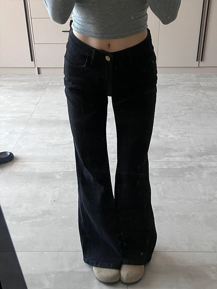 Свободный крой с высокой талией, утягивающие эластичные расклешенные джинсы, женские повседневные широкие брюки, весна-осень, новый Sle, маленький размер
Свободный крой с высокой талией, утягивающие эластичные расклешенные джинсы, женские повседневные широкие брюки, весна-осень, новый Sle, маленький размер