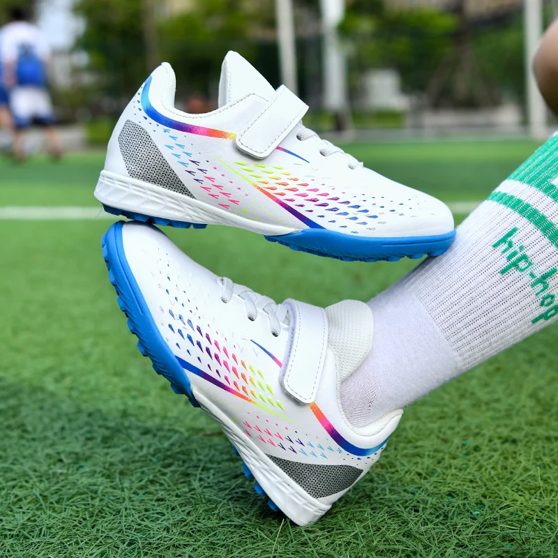 Boys Brand Turf Indoor Soccer Shoes Ultra-light Non-slip Football Shoes Comfortable Futsal Children Training Kids Turf
Boys Brand Turf Indoor Soccer Shoes Ultra-light Non-slip Football Shoes Comfortable Futsal Children Training Kids Turf