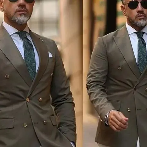 Men's Suits & Blazers 2-piece Dark Grey Coat White Pant Wedding Handsome Custom Made Tuxedos Party Formal Business Peaked Lazer
Men's Suits & Blazers 2-piece Dark Grey Coat White Pant Wedding Handsome Custom Made Tuxedos Party Formal Business Peaked Lazer
