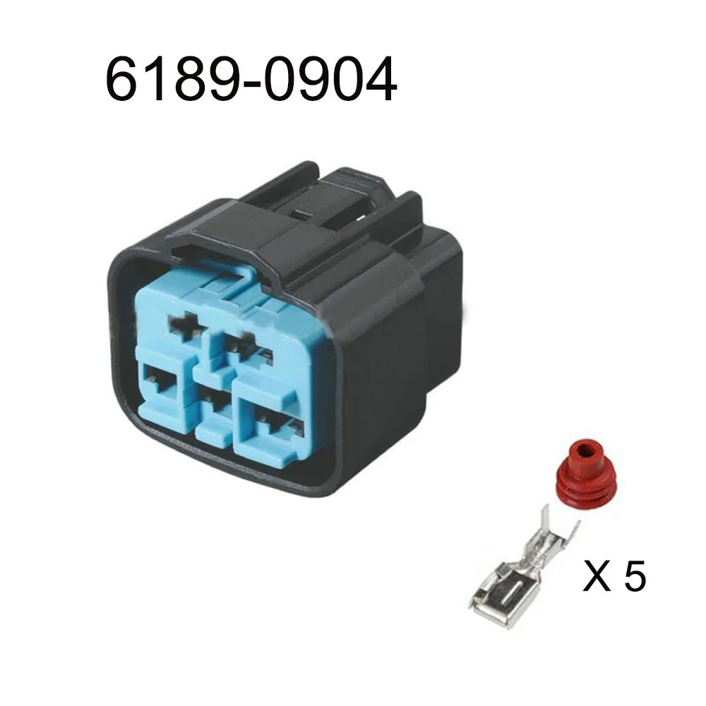 100SET 6189-0904 auto Waterproof connector 5 pin automotive Plug famale male socket Includes terminal seal
100SET 6189-0904 auto Waterproof connector 5 pin automotive Plug famale male socket Includes terminal seal