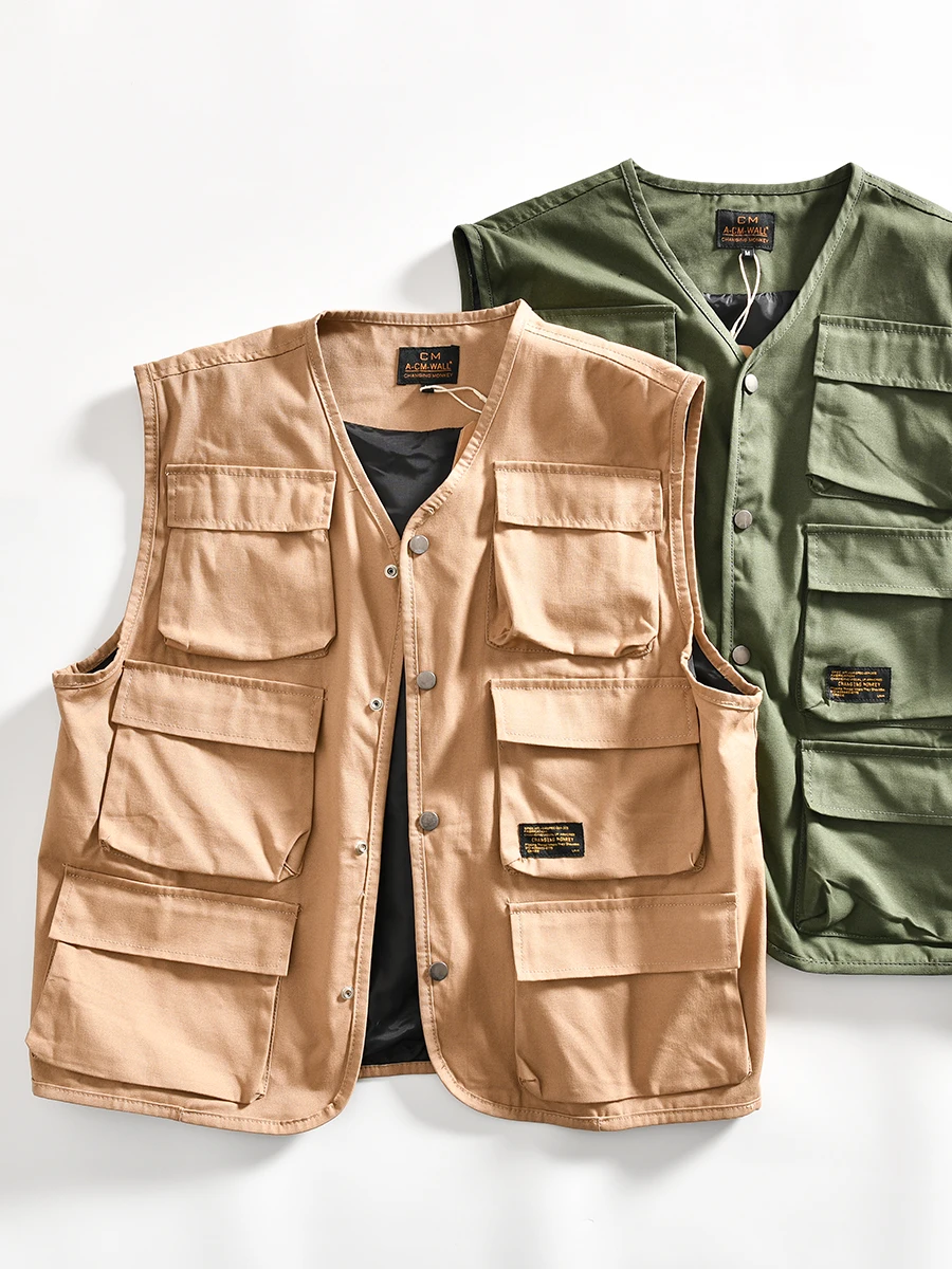 Retro Japanese Style Men's Jacket Casual Workwear Multi-Pocket 3D Design Spring Cotton V-Neck Single Button Closure
Retro Japanese Style Men's Jacket Casual Workwear Multi-Pocket 3D Design Spring Cotton V-Neck Single Button Closure