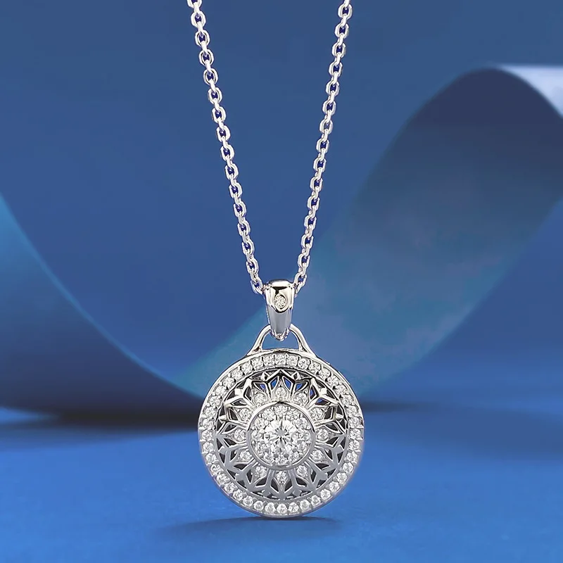 Luxury 18K Solid Platinum PT950 certifid Eight Treasures Compass Pendant Style National Style Necklace Adjustable for Women
Luxury 18K Solid Platinum PT950 certifid Eight Treasures Compass Pendant Style National Style Necklace Adjustable for Women