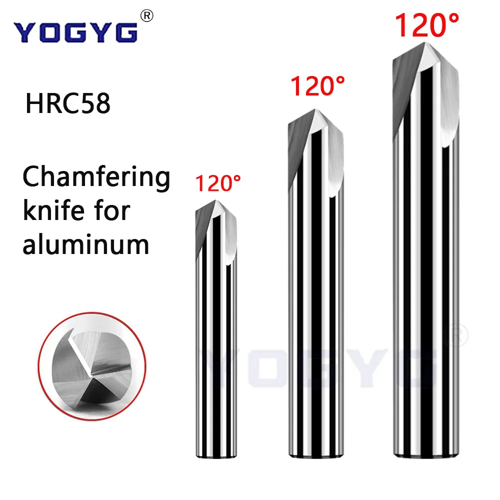 HRC58 Carbide Chamfer Milling Cutter 120 Degree 3 4 5 6 8 10 12 mm 3 Flutes Deburr End Mill Engraving Chamfer Cutter Aluminum
HRC58 Carbide Chamfer Milling Cutter 120 Degree 3 4 5 6 8 10 12 mm 3 Flutes Deburr End Mill Engraving Chamfer Cutter Aluminum