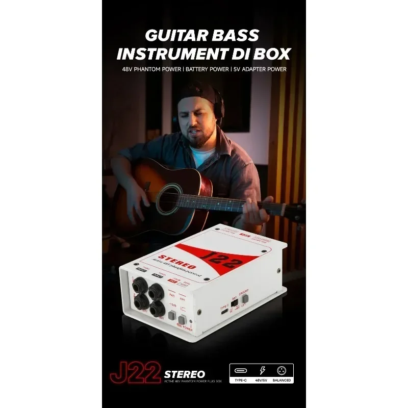 Для GAZ-J22 Professional Dual Channel Stereo 48V фантомное питание активное прямое соединение аудио коробка
Для GAZ-J22 Professional Dual Channel Stereo 48V фантомное питание активное прямое соединение аудио коробка