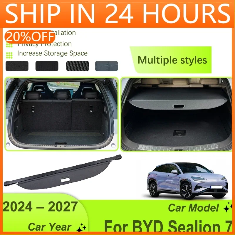Чехол для багажника автомобиля для BYD Sealion 7 07 EV 2024 2025 2026 2027, выдвижные шторы, багажник, укрытие, автоаксессуары
Чехол для багажника автомобиля для BYD Sealion 7 07 EV 2024 2025 2026 2027, выдвижные шторы, багажник, укрытие, автоаксессуары