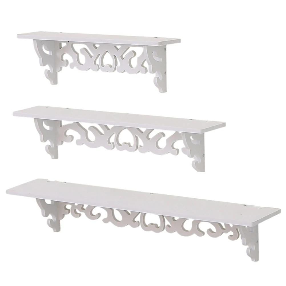 1 set Wall Shelf 3 Sizes Wood Storage Rack Living Room Book Decor Easy Install White Mounted
1 set Wall Shelf 3 Sizes Wood Storage Rack Living Room Book Decor Easy Install White Mounted