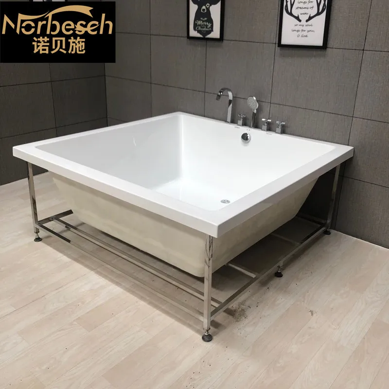 Acrylic Recessed Bath Square Hotel Theme Couple Bath 1.2/1 35/1.5 Bath
Acrylic Recessed Bath Square Hotel Theme Couple Bath 1.2/1 35/1.5 Bath
