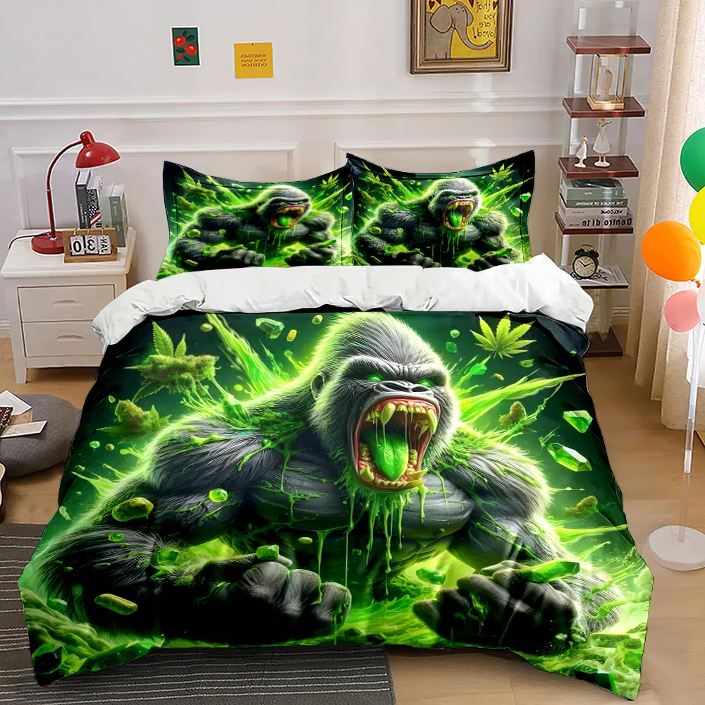Roaring gorilla with green energy Printed Duvet Cover Set1 Duvet Cover+2 PillowcaseMulti Size Bedroom Bedding Decoration
Roaring gorilla with green energy Printed Duvet Cover Set1 Duvet Cover+2 PillowcaseMulti Size Bedroom Bedding Decoration