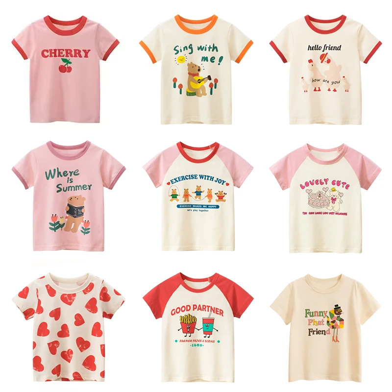 2025 Kids Girl Clothes Short Sleeve T-shirts For Girls Cartoon Sumemer Korean Baby Girl Cotton Top T Shirts Children's Clothings
2025 Kids Girl Clothes Short Sleeve T-shirts For Girls Cartoon Sumemer Korean Baby Girl Cotton Top T Shirts Children's Clothings