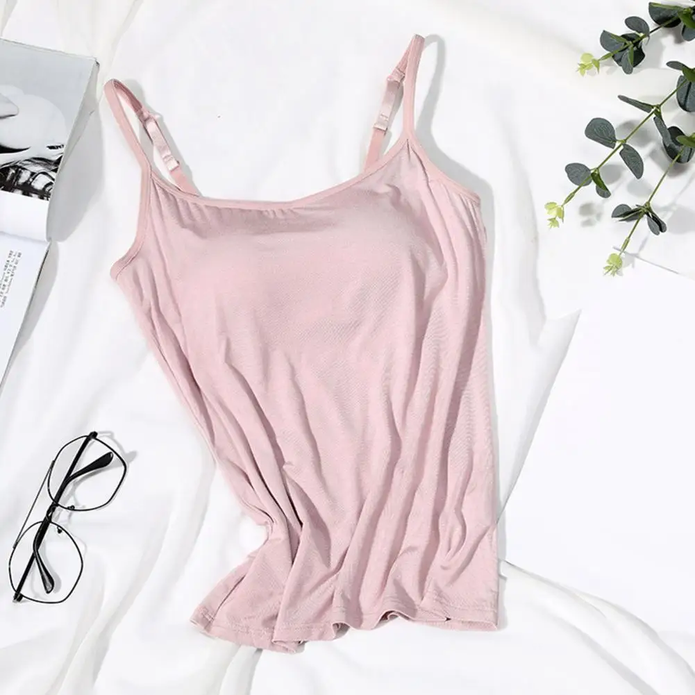 Solid Color Bra Vest Women Padded Sling Casual Bra Sleeveless Adjustable Straps Tank Top Women's Sexy Summer Camisole
Solid Color Bra Vest Women Padded Sling Casual Bra Sleeveless Adjustable Straps Tank Top Women's Sexy Summer Camisole